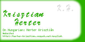krisztian herter business card